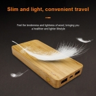 Bamboo Power Bank - 2020 newest 10000mAh 2A bamboo Power Bank LWS-8033